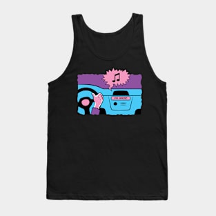 FM Radio Cartoon Tank Top